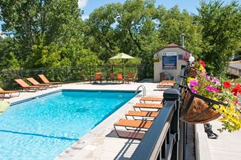 Outdoor Pool at Aspenwoods Apartments, Eagan, Minnesota